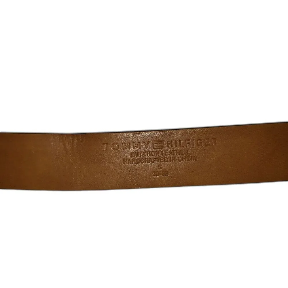 Tommy Hillfiger Immitation Brown Leather Belt Size Small